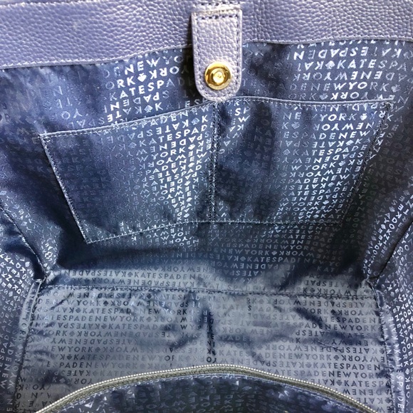 RARE! Kate Spade Large Denim Tassel Shoulder Bag - Picture 7 of 8